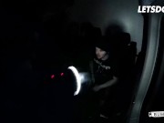 Goth Sluts Leah & Alissa Enjoy Hot Lesbian Sex In The Van - LETSDOEIT 4/16