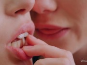 WOWGIRLS Beautiful Eastern European models Nancy A and Freya Mayer fucking each other with their tongues 5/16