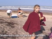 Group Limo Lesbo Party Before The Beach 15/16