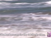 The Girls Get Naked At A Public Beach On Spring Break 5/16