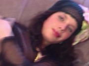 Costumed Coed Anoushka Lets Us See Her Teen Tits Through That Blouse! 11/16