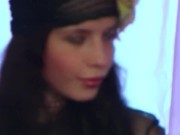 Costumed Coed Anoushka Lets Us See Her Teen Tits Through That Blouse! 14/16