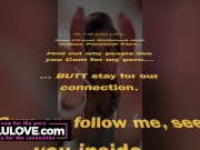 Babe tickling her own feet soles, walking in heels, thigh high leather latex boots & behind the porn scenes fun - Lelu Love 1/16