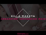 Small Breasted Indonesian Maid Fucked Doggystyle While Cleaning 1/16