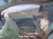 POMPINO pubblico AD UNO SCONOSCIUTO esibizionista sega e spompina un PASSANTE in strada 2/16