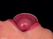CLOSE UP: Best FREE Sloppy Mouth for your CUM! Use my CUM DUMPSTER! HOT Sucking Cock ASMR - BLOWJOB 10/16