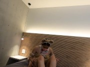 【メンズエステ裏講習】【主観映像】ハーフ顔の美女に可愛すぎるコスプレを着させたらエロ可愛すぎて興奮！エロすぎたのでチンポ汁を全身に塗りつけてあげたｗｗｗｗ 15/16