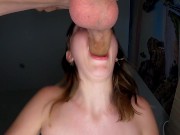 KissAllisse was so engrossed in sucking that she took a huge THROATPIE 2/16