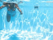 The pool becomes her stage, her movements an aquatic ballet 12/16