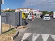 Morning Run Of Monika Fox Without Panties Through The Streets Of The City 16/16