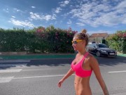 Morning Run Of Monika Fox Without Panties Through The Streets Of The City 4/16