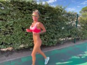 Morning Run Of Monika Fox Without Panties Through The Streets Of The City 7/16