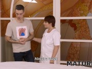 MATURE4K. After hot massage horny boy goes humping the mature masseuse 2/16