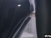 Submissive lesbian gets her hairy pussy fucked doggy style 13/16