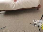 This big titted 19 yr old brunette gets nasty in her first porn video 4/16