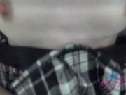 GFE Session with model Kitty Cam gets fucked and uses feet on cock then takes a load internal creampie 16/16