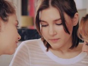 WOWGIRLS Amazing lesbian threesome video starring beautiful girls Alissa Foxy, Ellie and Kelly 1/16