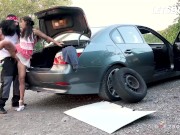 Skinny Shrima Malati Reverse Cowgirl Style Fuck With Mechanic To Pay For The Reparations - LETSDOEIT 7/16