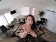 Hot brunette has her tight hole filled up with cum in VR 16/16