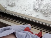 【素人個人撮影】むっちり巨乳人妻と出張したら雪で帰れずホテル同室でいやらしいSEXの展開に【寝取られ】 1/16