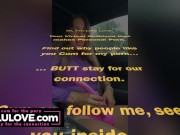 Babe masturbating in Corvette with vibrator edging to HUGE quivering orgasm with dirty talk - Lelu Love 1/16