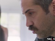 PURGATORYX Husband shares his gorgeous busty wife Scarlett Alexis with his best friend 2/16