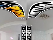 VIRTUALPORN - Shiny Big Tit Brunette Babe In The Tub With You 7/16