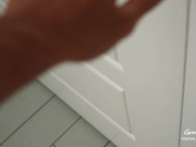 Step Mom caught Step Son jerking off with her panties and help him to cum quick 6/16