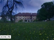 Two lesbians have fun around the fire 1/16