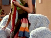 Hot teen Faustina B fucks her fingers and a spiky vibrator! 4/16