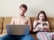 [ENG SUB]My stepsister took me for a blowjob with continuation 1/16