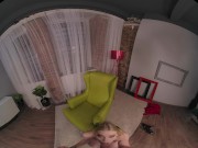Frisky big tit blonde takes a big cock deep in VR 6/16