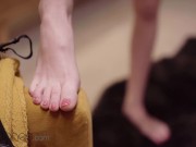 Dane Jones Passionate pussy licking and intimate fucking with small tits Euro babe in stockings and heels. 1/16