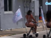 Big Ass Latinas Hot Ride Electric Trikes At Nude Beach Big Ass 5/16