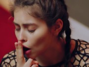 WOWGIRLS Amazing girl with beautiful eyes Alissa Foxy teasing us in this hot solo video 9/16