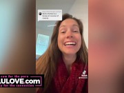 Babe spreading pussy with closeups after creampie & daily candid blog style vids & TikTok fun - Lelu Love 12/16