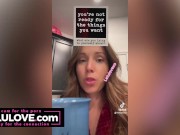 Babe spreading pussy with closeups after creampie & daily candid blog style vids & TikTok fun - Lelu Love 4/16