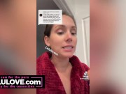 Babe spreading pussy with closeups after creampie & daily candid blog style vids & TikTok fun - Lelu Love 5/16