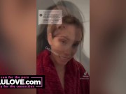 Babe spreading pussy with closeups after creampie & daily candid blog style vids & TikTok fun - Lelu Love 6/16