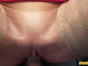 Fake Taxi Blonde in red underwear has a wild ride on a big long cock 11/16