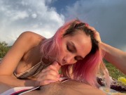 Took an Asian girl to the mountains and fucked her on a picnic 4/16