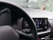 🚕💰 Blonde Sucked The Taxi Driver For The Trip / Cum On Face! 😱 2/16