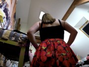 Hot and Horny Girlfriends NO PANTIES show pussy and ass in sexy lingerie a backstage for Leon Lambert LEONS TV Video Shooting 1/16