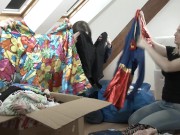 Hot and Horny Girlfriends NO PANTIES show pussy and ass in sexy lingerie a backstage for Leon Lambert LEONS TV Video Shooting 11/16