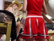 Hot and Horny Girlfriends NO PANTIES show pussy and ass in sexy lingerie a backstage for Leon Lambert LEONS TV Video Shooting 4/16