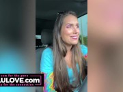 Babe spreading cunt closeup JOI & behind scenes adventures at nudist resort, red nails on bare feet and more - Lelu Love 12/16