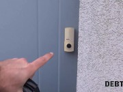 DEBT4k. Jobless hottie tricked into sex with the collector 2/16