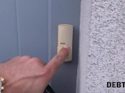 DEBT4k. Jobless hottie tricked into sex with the collector 3/16