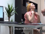 LOAN4K. Red-haired goddess with perfect big boobs fucks for a loan 7/16