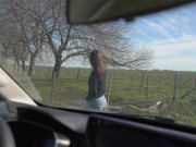 Horny teen sucked and swallowed me on our road trip - Amateur POV 2/16